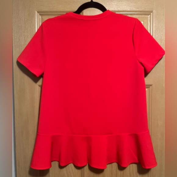 Banana Republic Red Short Sleeve Peplum Top - Picture 9 of 10